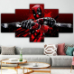 Ensemble de combinaison de cinq paires Spiderman peinture sur toile HD peinture de décoration de la maison
