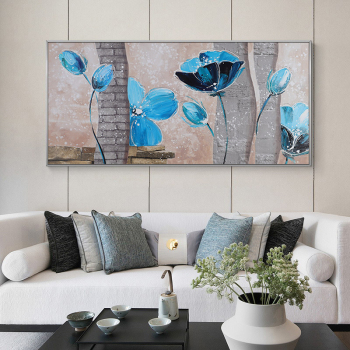 100% Handmade Abstract Design Gold Foil Wall Art Abstract Canvas Oil Painting On Canvas Stretched Ar