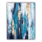 Modern simple sofa background wall light luxury hanging painting hand-painted mural porch abstract oil painting