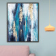 Modern simple sofa background wall light luxury hanging painting hand-painted mural porch abstract oil painting