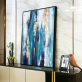 Modern simple sofa background wall light luxury hanging painting hand-painted mural porch abstract oil painting
