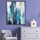 Modern simple sofa background wall light luxury hanging painting hand-painted mural porch abstract oil painting
