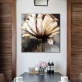 Handmade Modern Canvas Painting White Flower Art Picture Abstract Oil Painting for Wall Decor