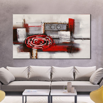 Pintura al óleo pintada a mano pura de la lona de la tela del arte abstracto para la decoración de la sala de estar