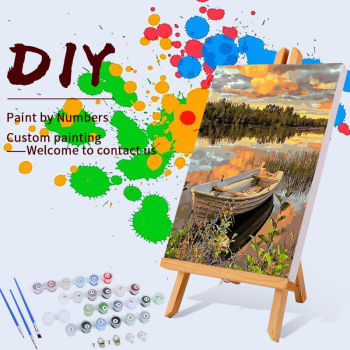 Pintura acrílica de paisaje impresionista 40*50cm Kit personalizado al por mayor pintura por números pintura al óleo diy personalizada por números
