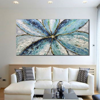 Personnalisez la peinture à l'huile faite à la main d'art de mur de peintures abstraites modernes de toile sur des œuvres d'art de toile pour l'hôtel
