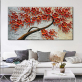 MYT 3D Knife Thick Flower Tree Oil Painting On Canvas Abstract Picture