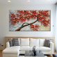MYT 3D Knife Thick Flower Tree Oil Painting On Canvas Abstract Picture