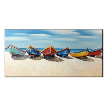 Lake and Beach Scene Flicking Wall Picture canvas painting for home decorative