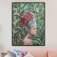 Contemplator Black African Nude Woman Oil Painting on Canvas Posters and Prints Scandinavian Wall Art Picture for living room