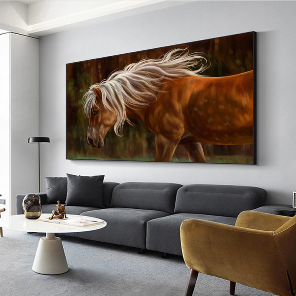 Ins style Nordic living room decorative painting modern simple restaurant hanging painting sofa background wall