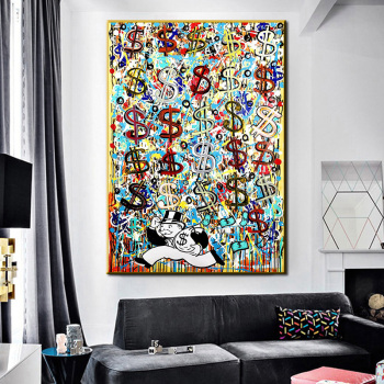 La última pintura decorativa abstracta de la lona de la pintura en aerosol del porche de la sala de estar