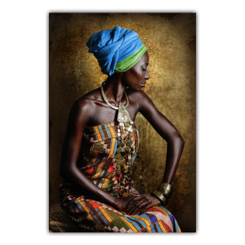Le noyau de peinture à jet d'encre HD pour femmes africaines accroupies peut être personnalisé