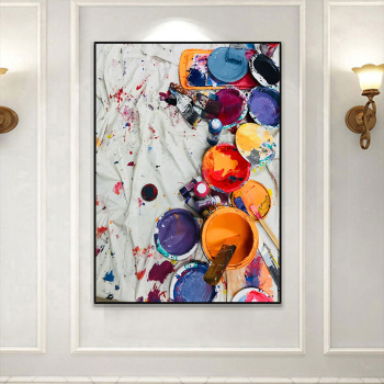 3D HD Abstract canvas printed decorative painting without frame