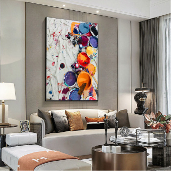 3D HD Abstract canvas printed decorative painting without frame