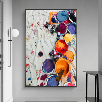 3D HD Abstract canvas printed decorative painting without frame
