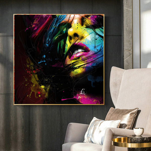 Hotel Project Decoration Dafen High Quality Wall Painting With Frame Canvas Painting Handmade Art