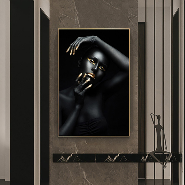 Hotsale African women giclee prints canvas printing decorative Oil Painting for Wall Art