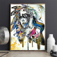 Latest original design  african girl oil painting creative design for home decoration wall art