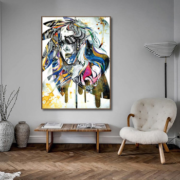 Latest original design  african girl oil painting creative design for home decoration wall art