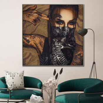 Belleza misteriosa HD lienzo pintura sala de estar decoración del hogar pintura