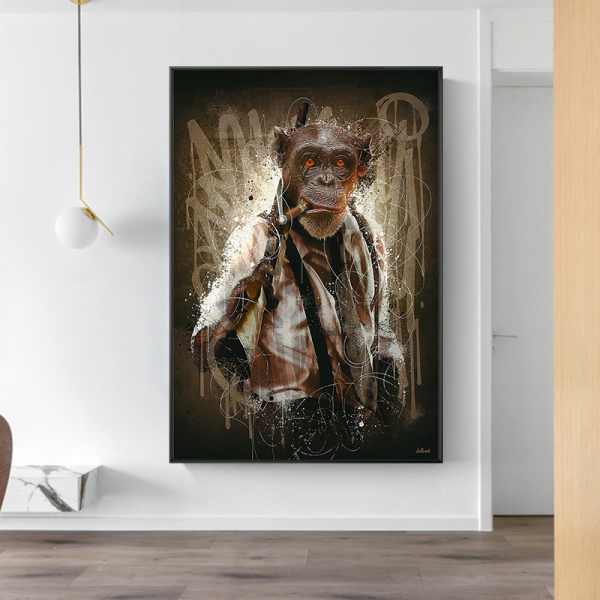 Animal decorative painting living room sofa background wall clothing store hotel room bedroom mural painting