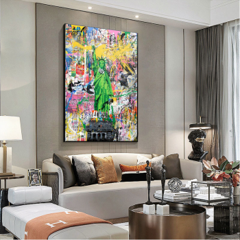Can customize modern living room three-dimensional decorative painting sofa background wall mural hanging painting