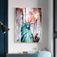Entrance porch decorative painting study tea room background wall hanging painting entrance corridor spray painting