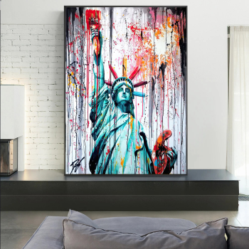 Entrance porch decorative painting study tea room background wall hanging painting entrance corridor spray painting