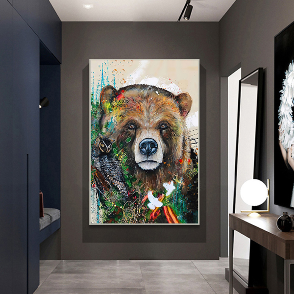 Modern decorative painting wholesale simple animal still life wall hanging painting living room corridor porch painting manufacturer spot