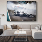 Bedside painting banner modern simple bedroom decoration painting custom hotel background wall painting Nordic spray painting