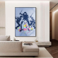 Canvas painting mural hanging in the living room European style sofa background wall decoration painting in the living room
