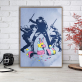 Canvas painting mural hanging in the living room European style sofa background wall decoration painting in the living room