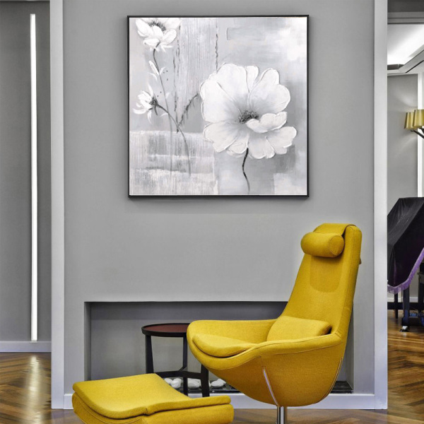 Nuevo diseño hecho a mano hermosa naturaleza muerta paisaje lienzo pinturas para decoración de pared pintura al óleo