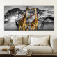 high quality hotel artwork modern stretched canvas print wall art blue abstract oil painting