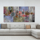 Pintura en aerosol abstracta de gran tamaño, pintura decorativa para sala de estar y dormitorio, sin marco