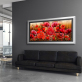 Long pair of flower landscape canvas painting sofa background wall decoration painting without frame