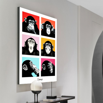 Orang-Utan-Kombinationsbild HD-gedrucktes Leinwandgemälde, Heimdekoration, Gemälde, rahmenloses Gemälde