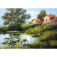 Natural Scenery Oil Painting Canvas Paint by Number DIY Painting for Adults