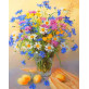 Flower Diy Drawing Framed Canvas Diy Hand Painted Oil Painting By Numbers Home Decoration Crafts
