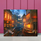 40 * 50 cm Handgemaltes Aquarell Home Decoration Sonnenuntergang Seascape Gemälde DIY Digitales Ölgemälde
