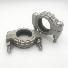 Support sample customized 304/316L stainless steel fire lock fitting SS groove coupling