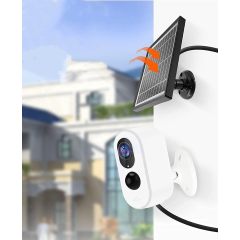 SURWAY W1 4G LTE-Überwachungskamera mit Solarpanel, 5200-mAh-Akku | 3MP HD | Wasserdicht | Nachtsicht | PIR-Bewegungserkennung | 2-Wege-Audio | Optionaler Speicher