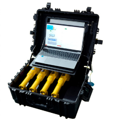 Portable wireless life detection system based on microseism from vehicle