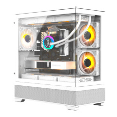 Full View Gaming PC Tower CPU Cabinet ATX PC Computer Case with tempered glass For PC Parts