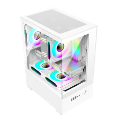 New Arrival Micro Gaming Case Side Panel Glass Full View Gaming PC Case for PC Gamer Desktop Cabinet