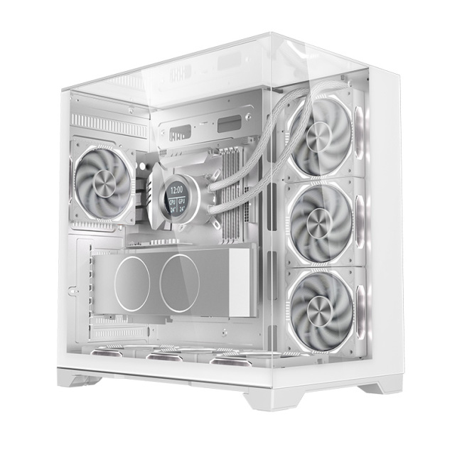 New Arrival Tempered Glass Gaming Case ATX Full View Gaming Computer Case Full Tower Desktop CPU Cabinet