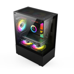 Gaming Full View Computer Case Micro ATX Computer Case Gamer  PC Case Desktop CPU Cabinet for PC Parts