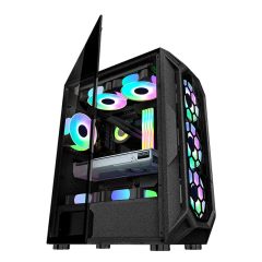 Pink Color Mesh Panel ATX Gaming PC Case Gabinete Gamer Computer Cases Towers