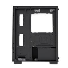 Full View Tempered Glass Gaming PC Case Micro ATX Mid Tower Computer Desktop Case for Gamer pc